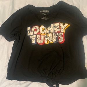 Looney toons cropped tee shirt